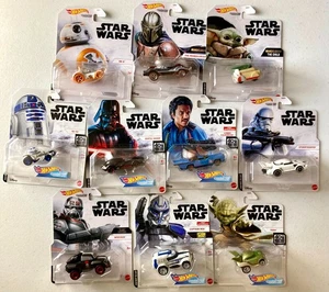 Hot Wheels Star Wars Character Cars - New - Choose From List - Picture 1 of 11