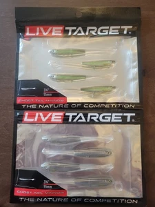 Live Target ~ Ghost Tail Minnow Dropshot Bait ~ Lot Of 2 ~ New, In Packaging! - Picture 1 of 3