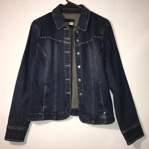 Veste en jean stretch Live a Little grande taille taille taille M - Photo 1/9