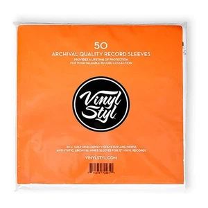 Vinyl Styl® 12 Inch Archival Inner Record Sleeves - HDPE - 50 Count - Photo 1/1