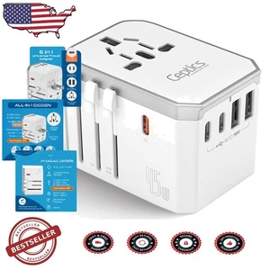 Universal 6-in-1 Reise Netzteil 45W USB-C für UK Global - Bild 1 von 11