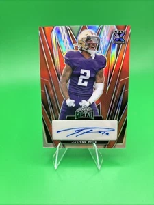 2024 Leaf Metal #BA-JP1 Ja'Lynn Polk Autographs Crystal Red /4 - Picture 1 of 2