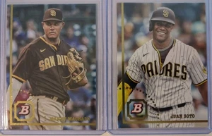 2022 Bowman Heritage Image Variation Cards Juan Soto & Manny Machado Padres - Picture 1 of 5