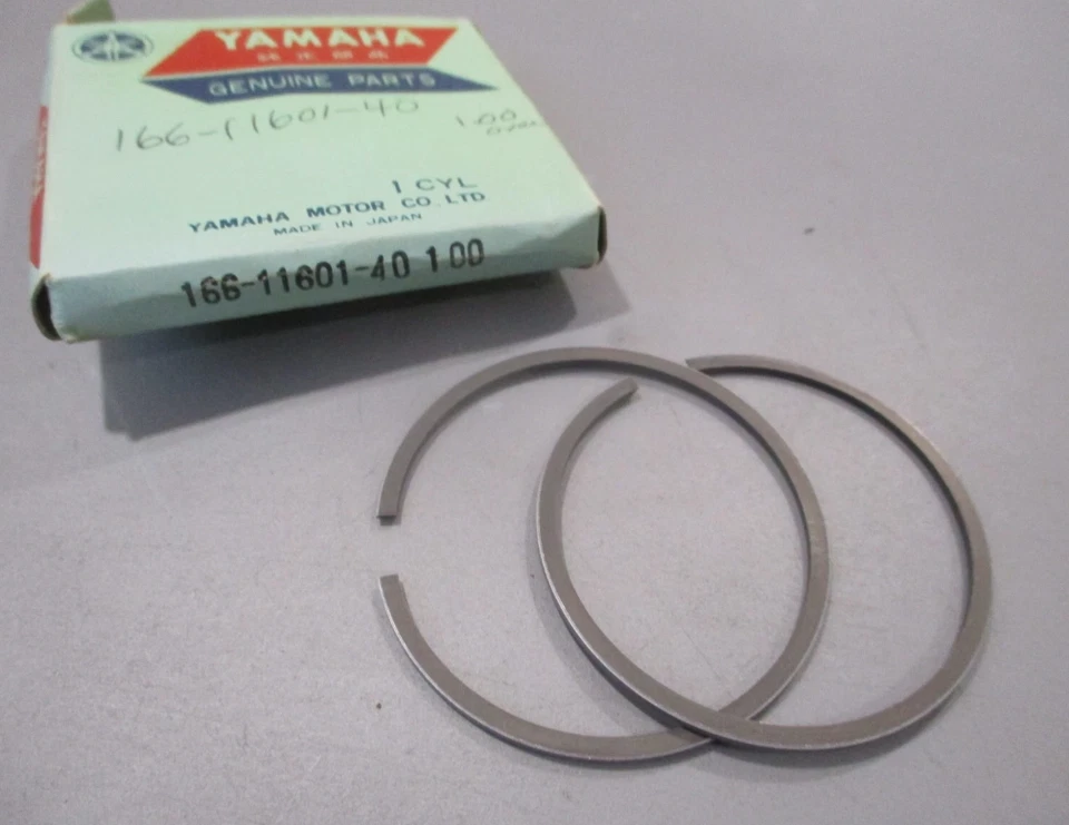 1967-1968 Yamaha YL2 OEM 1.00 Oversize Piston Ring Set 166-11601-40 - Image 1 of 1