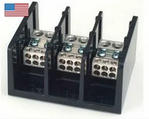 Marathon Special Products 1433555 Power Terminal Block Panel Mount 350A 600V 3 P - Picture 1 of 3