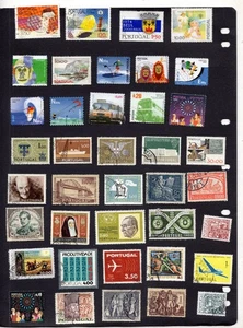 LOTE DE SELLOS DE PORTUGAL, USADOS (5 ESCANEOS) SIN MARCAR - Imagen 1 de 5