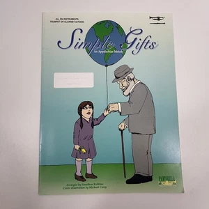 Simple Gifts Sheet Music Trumpet or Clarinet & Piano Santorella 1997 - Picture 1 of 5