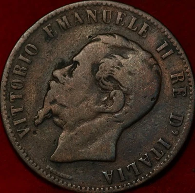 1867 Italy 10 Centesimi Foreign Coin - Image 1 of 2