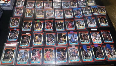 Lot of 46 1986 Fleer Basketball Cards EX Condition - PSA 8 & More 1986-87 NBA - Image 1 of 4