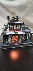Coventry Cove "West Bend Station" Lemax Porcelain Lighted Village House - Picture 1 of 12