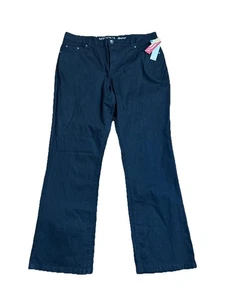 Pantaloni neri nuovi con etichette Merona bootcut fit 1 appena sotto la vita e relaxed taglia 16R - Foto 1 di 3