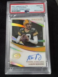 Camiseta deportiva Immaculate Collection 2021 Aaron Rodgers Honors autógrafo #12/20 número - Imagen 1 de 7