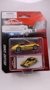 MAJORETTE COCHES DE LUJO TOYOTA 2000 GT AMARILLO CON RAYAS VERDES DESDE 2023 SIN CAJA - Imagen 1 de 3