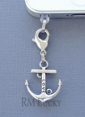 Anker Handy Anhänger Anti Staubdicht Stecker Ohr Kappe Abdeckung Buchse C205 - Bild 1 von 2