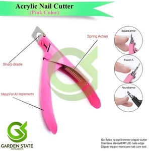 Unique Acrylic Nail Clipper Artificial Nails Cutter Women Manicure - Picture 1 of 1