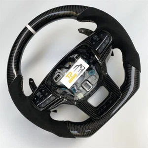 Fit For Ford Explorer 2020 2021 Paddles Shifter Real Carbon Fiber Steering Wheel - Picture 1 of 6
