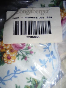 Longaberger 1999 Muttertag Tee für zwei 2002 Osterkorb Blumeneinsatz #2206355 - Bild 1 von 1