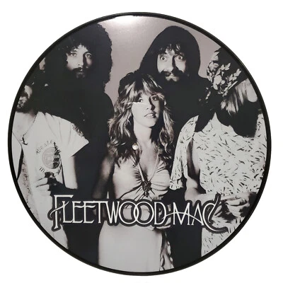 Fleetwood Mac - Band Photo Picture Disc - Real Vinyl 12" - Upcycled Wall Art - Image 1 of 2