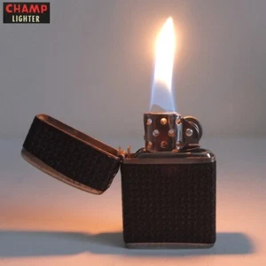 vintage CHAMP lighter, Austria c.1960—has swing-action chimney for use with pipe - Picture 1 of 7