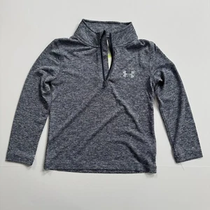 Boys Under Armour Quarter Zip Lightweight Longsleeve Sz 4 - Picture 1 of 8