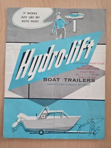 Folleto de venta de remolques para botes Hydro-lift vintage C - Imagen 1 de 4