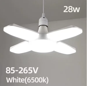 E27 Fan Foldable 28W LED Bulb AC220V/110V 40 Bulb Deformation for Home Ceiling L - Picture 1 of 12