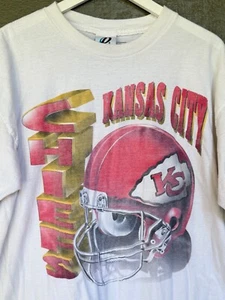 Vintage Kansas City Chiefs T-Shirt von Dynasty Erwachsene Herren XL NFL - Bild 1 von 9