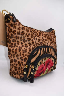 Bolso Cartera Clever Carriage Company Leopardo y Mano Punta de Aguja Foto 1 de 4