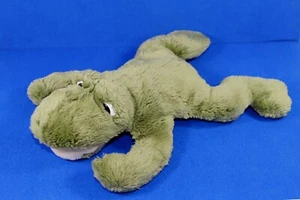 SIGIKID FROSCH Grasfrosch Kröte W.-Germany Plüsch grün 37cm groß alt 80er Jahre - Bild 1 von 4