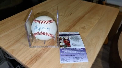 Maury Wills Los Angeles Dodgers Signed Rawlings ONL Baseball JSA Certified - Image 1 of 4