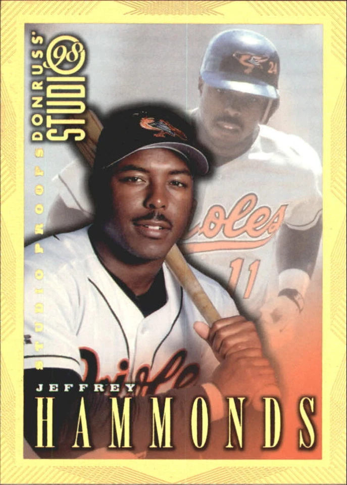 1998 Studio Gold Press Proofs #51 Jeffrey Hammonds /300 - NM-MT - Image 1 of 2