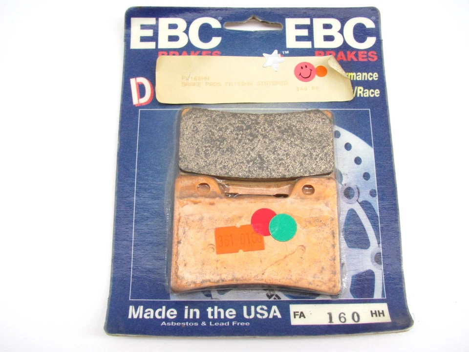 EBC NOS FA160HH BRAKE PADS YAMAHA FZR600 FZR1000 YZF600 VMX1200 VMAX - Imagem 1 de 1
