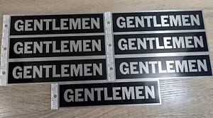 Hy-Ko selbstklebendes Warnschild - Herren - schwarz & silber 7 Stück - Bild 1 von 1