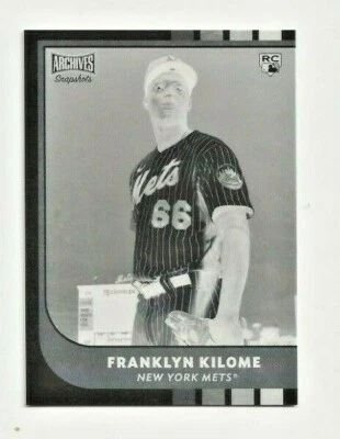 2021 FRANKLYN KILOME TOPPS ARCHIVES SNAPSHOTS REVERSE NEGATIVE ROOKIE #25/25 - Image 1 of 2