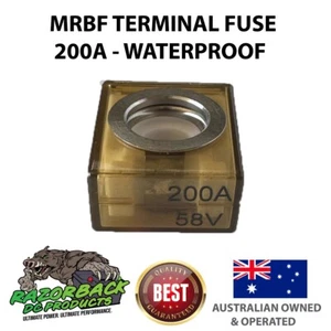 200A MRBF WATERPROOF Terminal Ceramic Fuse 58V CF Battery Mount FUSE ONLY - Picture 1 of 1