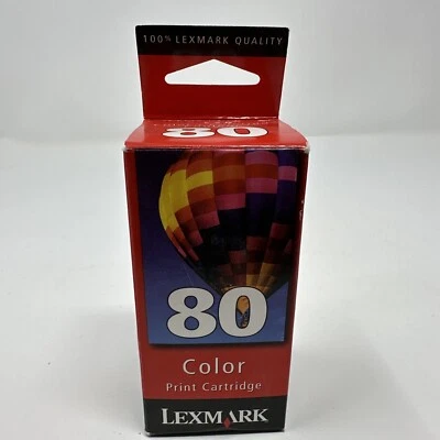 Lexmark 80 (12A1980) Color Ink Cartridge GENUINE NEW  - Image 1 of 4