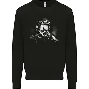 Motocross Rider Motorbike MotoX Dirt Bike Kids Sweatshirt Jumper - Picture 1 of 3