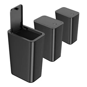 3er Pack 10 Liter kleiner Mülleimer mit Deckel, 2,6 Gallonen, Mülleimer Slim Mülleimer - Bild 1 von 6