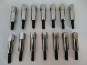 CHROME VALVE COVER BOLT SET FITS BB FORD 429 460 STUD KIT SET OF 14 - Bild 1 von 6