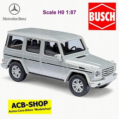 Mercedes Benz G-Classe 2008-12 W463 Soin Du Modèle 2008 Argent 1:87 Busch 51456 - Photo 1/2