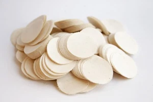 .40-.49 CAL 1 1/8" ROUND .005" THICK DRY SHOOTING PATCHES / QTY. 500 / EMSS4051F - Picture 1 of 6