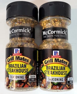 Lot Of 2 - McCormick Grill Mates Brazilian Steakhouse Seasoning 2.12oz - Picture 1 of 4