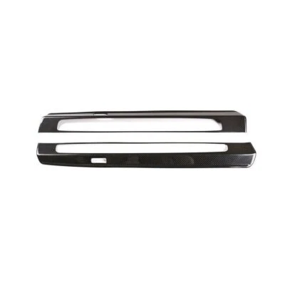 Borde protector de placa de desgaste de umbral de puerta de coche de fibra de carbono para Porsche 718 2016-2019 911 Foto 1 de 4