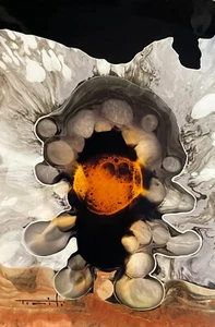Tonito Original Painting.Untitled 4.Unique Organic abstract Otherworldly art - Picture 1 of 1
