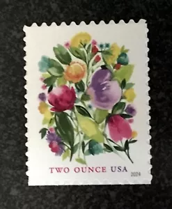 2024USA #5850 2 oz tasa flores de boda - sello único como nuevo ramo de boda - Imagen 1 de 1
