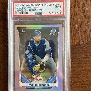2014 Bowman Chrome Draft Picks #CDP2 Kyle Schwarber Refractor PSA 9 - Picture 1 of 3