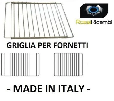 GRIGLIA RIPIANO REGOLABILE PER FORNETTO - UNIVERSALE - ACCIAIO CROMATO FORNETTI