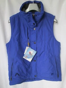 NWT $110 Women's FILA Alpine Insulated Full Zip Blue Vest Size 8 - Picture 1 of 8