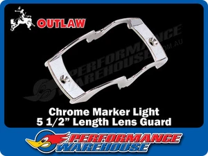 Die-Cast Chrome Marker Light Lens Guard 5 1/2 Inches Long - Bild 1 von 2