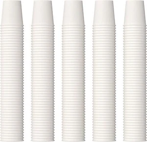 2 oz Bathroom Cups,700 Pack Small Paper Cups, White Mouthwash Cups, Disposable M - Picture 1 of 3